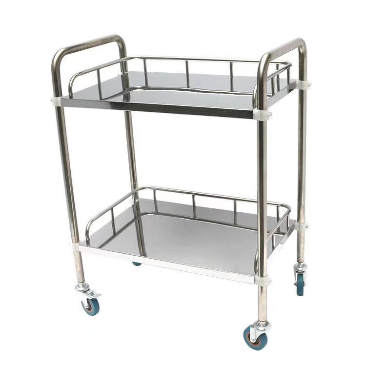 123-Medical Three-Layer Stainless Steel Equipment Trolley Thickened Hospital Dressing Care Beauty Physio.jpg